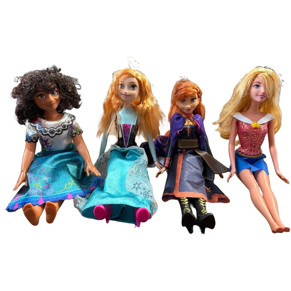 Disney Princess Doll Lot Anna Elsa Mirabel Aurora 11–12” Dolls